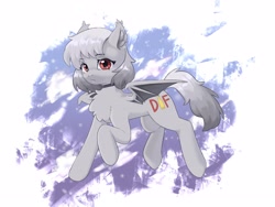 Size: 4000x3000 | Tagged: safe, artist:闪电_lightning, derpibooru import, oc, oc only, oc:k4·df, bat pony, chest fluff, collar, solo