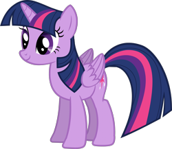 Size: 2840x2470 | Tagged: safe, derpibooru import, edit, twilight sparkle, twilight sparkle (alicorn), alicorn, pony, g4, castle creator, folded wings, simple background, smiling, solo, transparent background, vector, vector edit, wings