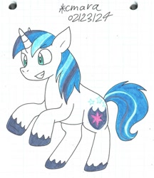 Size: 1080x1252 | Tagged: safe, artist:cmara, derpibooru import, shining armor, unicorn, g4, horn, male, smiling, solo