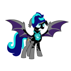 Size: 5000x5000 | Tagged: safe, derpibooru import, edit, editor:awesomegamergame, oc, oc only, oc:midnight storm, bat pony, pony, absurd resolution, angry, base used, bat ears, bat pony oc, bat wings, cute, eyelashes, fangs, jewelry, magic, magic aura, male, male oc, mid-transformation, necklace, simple background, spread wings, tail, transformation, transparent background, vector, vector trace, wings