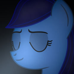 Size: 2300x2300 | Tagged: safe, artist:starless, derpibooru exclusive, derpibooru import, oc, oc only, oc:starless, oc:starlight pianissimo, earth pony, eyes closed, female, mare, rule 63, solo