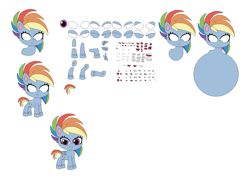 Size: 1773x1273 | Tagged: safe, derpibooru import, rainbow dash, pegasus, g4, g4.5, my little pony: pony life, character builder