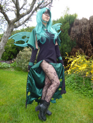 Size: 600x800 | Tagged: safe, artist:i-am-perry, derpibooru import, queen chrysalis, human, bronycan, clothes, cosplay, costume, irl, irl human, photo, solo