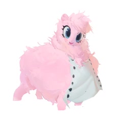 Size: 936x859 | Tagged: safe, artist:vondsketch, derpibooru import, oc, oc only, oc:fluffle puff, earth pony, pony, bib, female, fluffy, mare, simple background, solo, white background