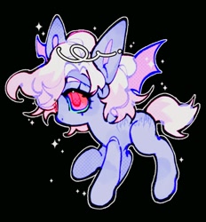 Size: 900x970 | Tagged: safe, artist:yuch42023, derpibooru import, oc, oc only, earth pony, pony, big ears, big head, black background, chibi, colored eyebrows, colored pinnae, colored pupils, colored sclera, colored wings, curly hair, curly mane, curly tail, ears, earth pony oc, green sclera, head wings, no mouth, outline, pink eyes, profile, purple coat, raised hoof, raised leg, shiny mane, simple background, solo, sparkles, standing, tail, tall ears, two toned mane, two toned tail, two toned wings, unnamed oc, watermark, wingding eyes, wings