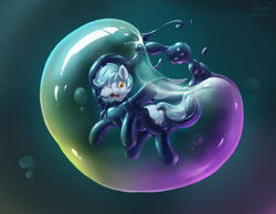 Size: 2444x1894 | Tagged: safe, artist:tucksky, derpibooru import, oc, oc only, oc:siriusnavigator, pegasus, pony, bondage, bubble, crepuscular rays, encasement, flowing mane, flowing tail, in bubble, latex, liquid latex, living latex, ocean, one eye closed, open mouth, solo, sunlight, swimming, tail, underwater, water