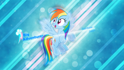 Size: 7680x4320 | Tagged: safe, artist:game-beatx14, artist:kysss90, artist:parclytaxel, derpibooru import, rainbow dash, pegasus, pony, g4, absurd file size, absurd resolution, cutie mark, female, flying, head turn, high res, open mouth, smiling, solo, too big for derpibooru, vector, wallpaper