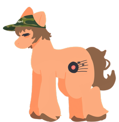 Size: 961x984 | Tagged: safe, artist:clandestine, derpibooru exclusive, derpibooru import, earth pony, pony, baseball cap, brown mane, brown tail, cap, eyes closed, fall out boy, hat, lineless, male, orange coat, patrick stump, ponified, sideburns, simple background, solo, species swap, tail, tired, transparent background, unshorn fetlocks