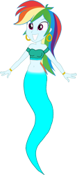 Size: 698x1577 | Tagged: safe, artist:invisibleink, artist:tylerajohnson352, derpibooru import, rainbow dash, equestria girls, g4, armlet, belly button, belly dancer outfit, bracelet, ear piercing, earring, eyelashes, genie, geniefied, harem outfit, hooped earrings, jewelry, midriff, multicolored hair, piercing, rainbow hair, simple background, solo, transparent background