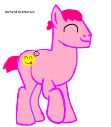 Size: 1024x1173 | Tagged: safe, derpibooru import, oc, oc only, earth pony, food pony, original species, pony, buff, earth, earth pony oc, father, food, happy, male, male oc, muscles, ponified, richard watterson, simple background, solo, species swap, stallion, stallion oc, the amazing world of gumball, white background
