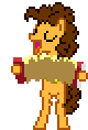 Size: 80x118 | Tagged: safe, artist:botchan-mlp, derpibooru import, cheese sandwich, g4, accordion, animated, cute, cute cheese sandwich, dancing, desktop ponies, gif, musical instrument, pixel art, simple background, solo, sprite, transparent background