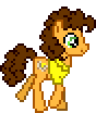 Size: 88x104 | Tagged: safe, artist:botchan-mlp, derpibooru import, cheese sandwich, g4, animated, blinking, cute, cute cheese sandwich, desktop ponies, facing right, gif, idle, pixel art, simple background, smiling, solo, sprite, transparent background, trot cycle, trotting, walk cycle, walking