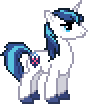 Size: 88x104 | Tagged: artist needed, safe, derpibooru import, shining armor, unicorn, g4, animated, blinking, desktop ponies, facing right, gif, horn, male, pixel art, simple background, solo, sprite, stallion, transparent background