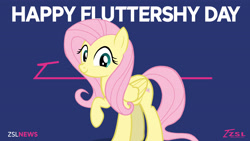 Size: 3840x2160 | Tagged: safe, artist:zslnews, derpibooru import, fluttershy, pegasus, g4, female, fluttershy day, solo