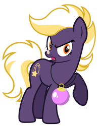 Size: 4723x5917 | Tagged: safe, artist:estories, derpibooru import, oc, oc only, oc:wildheart, earth pony, pony, g4, absurd resolution, christmas ball, ears, female, floppy ears, mare, simple background, solo, transparent background, vector