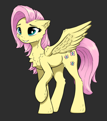 Size: 3508x3965 | Tagged: safe, artist:itchystomach, derpibooru import, fluttershy, pegasus, g4, digital art, solo, standing