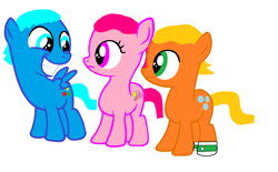 Size: 2284x1420 | Tagged: safe, artist:memeartboi, derpibooru import, earth pony, pegasus, pony, anais watterson, brother and sister, brothers, bubble, clothes, colt, confused, confusion, daisy the donkey, darwin watterson, doll, family, female, filly, foal, gumball watterson, happy, male, ponified, sibling, sibling bonding, sibling love, siblings, simple background, sister, smiley face, smiling, socks, species swap, squee, the amazing world of gumball, toy, trio, white background