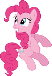 Size: 4652x6830 | Tagged: safe, artist:mlptmntfan2000, derpibooru import, pinkie pie, earth pony, pony, absurd resolution, cute, diapinkes, female, mare, simple background, smiling, solo, transparent background, vector