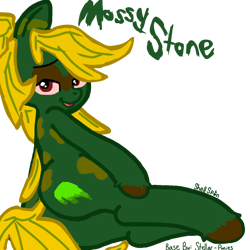 Size: 1280x1280 | Tagged: safe, artist:hearlesssoul, artist:shell spin, artist:stellar-ponies, derpibooru import, oc, oc only, oc:mossy stone, simple background, solo, transparent background