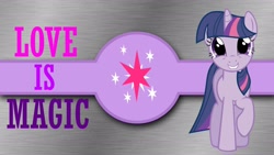 Size: 1920x1080 | Tagged: safe, artist:barrfind, artist:moongazeponies, derpibooru import, twilight sparkle, unicorn twilight, pony, unicorn, g4, cutie mark, female, looking at you, mare, raised hoof, raised leg, smiling, smiling at you, solo, wallpaper