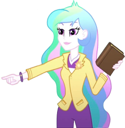 Size: 2471x2520 | Tagged: safe, derpibooru import, editor:homersimpson1983, princess celestia, principal celestia, human, equestria girls, g4, background removed, book, female, solo