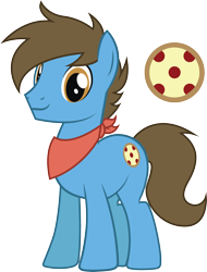 Size: 2288x3008 | Tagged: safe, artist:duskthebatpack, oc, oc:home slice, bandana, pizza, reference sheet, vector