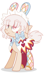 Size: 366x600 | Tagged: safe, artist:gaiactipup, derpibooru import, oc, oc only, oc:bunny hop, original species, clothes, female, simple background, solo, transparent background, witchfae