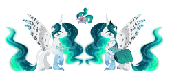 Size: 4000x1733 | Tagged: safe, artist:dixieadopts, derpibooru import, oc, oc:aurora nightshade, alicorn, hybrid, concave belly, female, long mane, long tail, simple background, slender, solo, tail, thin, transparent background