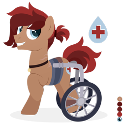 Size: 1920x1920 | Tagged: safe, artist:kabuvee, derpibooru import, oc, earth pony, pony, male, simple background, solo, stallion, transparent background, wheelchair