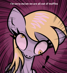 Size: 2300x2500 | Tagged: safe, artist:scandianon, derpibooru import, derpy hooves, pegasus, pony, female, high res, kubrick stare, mare, shocked, xk-class end-of-the-world scenario