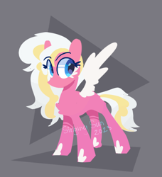 Size: 1520x1666 | Tagged: safe, artist:singingsun, derpibooru import, oc, oc only, pegasus, pony, abstract background, concave belly, female, simple background, slender, solo, thin, white wings, wings