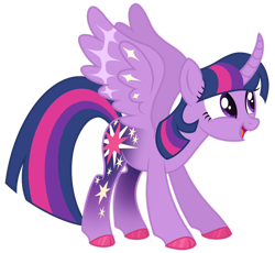 Size: 1280x1177 | Tagged: safe, artist:monochrome-sunsets, derpibooru import, twilight sparkle, twilight sparkle (alicorn), alicorn, pony, alternate design, curved horn, horn, simple background, solo, transparent background