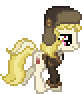 Size: 82x94 | Tagged: safe, artist:botchan-mlp, derpibooru import, march gustysnows, earth pony, pony, g4, animated, clothes, desktop ponies, female, hat, mare, pixel art, simple background, solo, sprite, transparent background, trotting