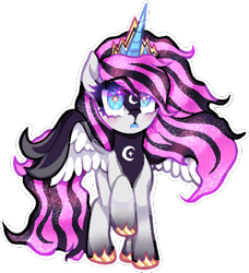 Size: 446x488 | Tagged: safe, artist:natures_love, derpibooru import, oc, oc only, alicorn, pony, alicorn oc, female, horn, mare, simple background, solo, transparent background, wings