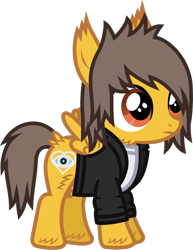 Size: 680x880 | Tagged: safe, artist:lightningbolt, derpibooru exclusive, derpibooru import, pegasus, pony, .svg available, alex gaskarth, all time low, butt fluff, cheek fluff, clothes, colt, ear fluff, ears, foal, frown, hair over one eye, hoof fluff, long sleeves, male, ponified, shirt, simple background, solo, species swap, spread wings, standing, svg, tail, tail feathers, transparent background, undershirt, vector, wings