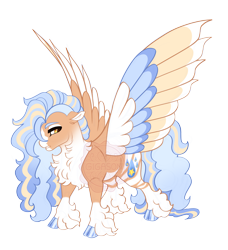 Size: 4100x4500 | Tagged: safe, artist:gigason, derpibooru import, oc, oc only, oc:stardrop, pegasus, pony, colored wings, female, mare, multicolored wings, simple background, solo, transparent background, wings