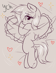 Size: 2000x2600 | Tagged: safe, derpibooru import, oc, pony, any race, butt, commission, cute, horn, pillow, plot, underhoof, unshorn fetlocks, ych result