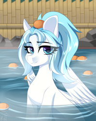 Size: 1924x2421 | Tagged: artist needed, safe, derpibooru import, pegasus, pony, partially submerged, solo, water