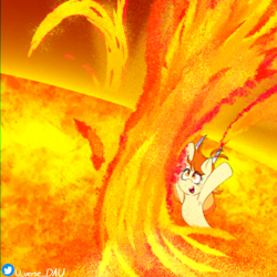 Size: 3070x3070 | Tagged: safe, artist:juniverse, derpibooru import, oc, oc only, oc:juniverse, earth pony, pony, colored, cute, death note, female, geomagnetic storm, happy, l, o, playing, solar form, solar storm, solo, space, space pony, splashing, stars, sun