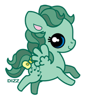 Size: 169x196 | Tagged: safe, artist:dizziness, derpibooru import, medley, pegasus, pony, g1, 2010, bow, chibi, colored pinnae, cute, dizziness's chibi ponies, female, flying, looking at you, mare, outline, simple background, solo, spread wings, tail, tail bow, transparent background, wings