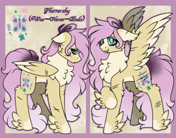 Size: 3500x2750 | Tagged: safe, artist:pegacousinceles, derpibooru import, fluttershy, g4, au:war never ends, chest fluff, scar, solo