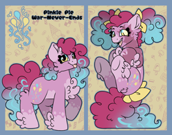 Size: 3500x2750 | Tagged: safe, artist:pegacousinceles, derpibooru import, pinkie pie, earth pony, pony, g4, au:war never ends, blind eye, chest fluff, scar, solo