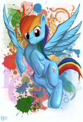 Size: 450x658 | Tagged: safe, artist:jeff delgado, derpibooru import, rainbow dash, g4