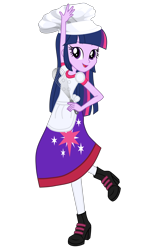 Size: 2000x3000 | Tagged: safe, artist:alandssparkle, artist:user15432, derpibooru import, edit, twilight sparkle, twilight sparkle (alicorn), alicorn, human, equestria girls, baker, boots, chef's hat, clothes, cutie mark, cutie mark on clothes, dress, hand on hip, hat, leggings, looking at you, mixer, princess peach showtime, shoes, simple background, smiling, transparent background, vector, vector edit