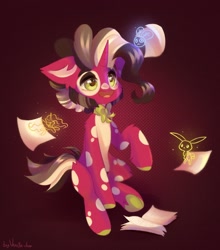 Size: 1898x2160 | Tagged: safe, artist:vanilla-chan, derpibooru import, oc, oc only, pony, unicorn, abstract background, bowtie, ear fluff, ears, horn, male, notebook, solo, stallion