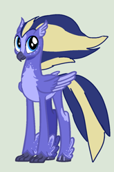 Size: 704x1064 | Tagged: safe, artist:hippogriffs-and-alicorns, derpibooru import, oc, oc only, classical hippogriff, hippogriff, g4, base used, blaze (coat marking), coat markings, facial markings, hippogriff oc, male, simple background, solo, unnamed oc