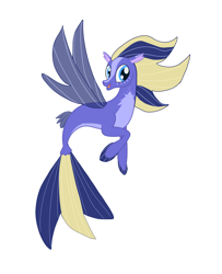 Size: 1856x2288 | Tagged: safe, artist:hippogriffs-and-alicorns, derpibooru import, oc, oc only, seapony (g4), g4, base used, blaze (coat marking), coat markings, facial markings, fins, male, open mouth, seapony oc, simple background, solo, unnamed oc, white background