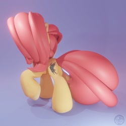 Size: 1920x1920 | Tagged: safe, artist:neutra1x, derpibooru import, fluttershy, pegasus, pony, g4, 3d, alternate cutie mark, side view, solo