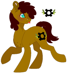 Size: 478x526 | Tagged: safe, artist:plixine, derpibooru import, oc, earth pony, pony, male, simple background, solo, stallion, tongue, tongue out, transparent background