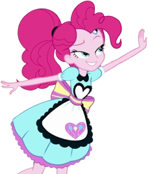 Size: 2141x2520 | Tagged: safe, derpibooru import, edit, edited screencap, editor:homersimpson1983, screencap, pinkie pie, human, equestria girls, g4, 2d, background removed, female, server pinkie pie, simple background, solo, transparent background